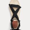Sandale negre Ralph Lauren pentru damă Sandale negre Ralph Lauren pentru damă