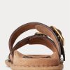 Sandale Ralph Lauren Ezra din piele cu relief de crocodil pentru damă Sandale Ralph Lauren Ezra din piele cu relief de crocodil pentru damă