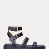 Sandale Ralph Lauren Kayleen din piele Nappa de damă bleumarin Sandale Ralph Lauren Kayleen din piele Nappa de damă bleumarin