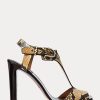 Sandale Snake Ralph Lauren Emilie Welington Ayers din piele de șarpe pentru femei Sandale Snake Ralph Lauren Emilie Welington Ayers din piele de șarpe pentru femei