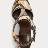 Sandale Snake Ralph Lauren Emilie Welington Ayers din piele de șarpe pentru femei Sandale Snake Ralph Lauren Emilie Welington Ayers din piele de șarpe pentru femei
