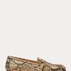 Snake Mocasini Ralph Lauren Avah Welington Ayers din piele de șarpe pentru femei