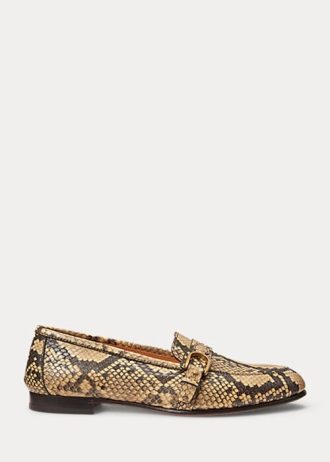 Snake Mocasini Ralph Lauren Avah Welington Ayers din piele de șarpe pentru femei Snake Mocasini Ralph Lauren Avah Welington Ayers din piele de șarpe pentru femei