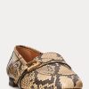 Snake Mocasini Ralph Lauren Avah Welington Ayers din piele de șarpe pentru femei