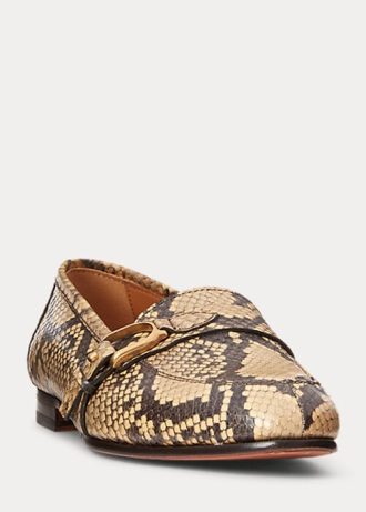 Snake Mocasini Ralph Lauren Avah Welington Ayers din piele de șarpe pentru femei Snake Mocasini Ralph Lauren Avah Welington Ayers din piele de șarpe pentru femei
