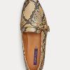 Snake Mocasini Ralph Lauren Avah Welington Ayers din piele de șarpe pentru femei