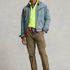 Spălați jachetele de camioner din denim Ralph Lauren pentru bărbați Spălați jachetele de camioner din denim Ralph Lauren pentru bărbați
