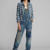 Spălați rochie de damă Ralph Lauren din denim reparat
