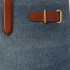 Sunset Indigo Wash/Lauren Genți tote mari Devyn din denim cu finisaje din piele Ralph Lauren pentru femei