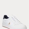 Tenisi caki Ralph Lauren Court din piele intoarsa pentru barbati Tenisi caki Ralph Lauren Court din piele intoarsa pentru barbati