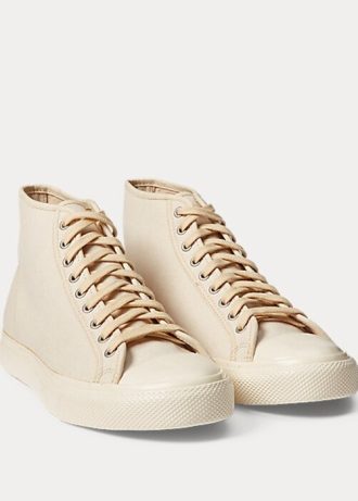 Tenisi de pânză Ralph Lauren Mayport de damă bej Tenisi de pânză Ralph Lauren Mayport de damă bej