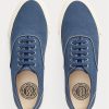 Tenisi de pânză Ralph Lauren pentru bărbați albastru regal Tenisi de pânză Ralph Lauren pentru bărbați albastru regal