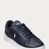 Tenisi din piele Ralph Lauren Heritage Court II pentru bărbați bleumarin/alb Tenisi din piele Ralph Lauren Heritage Court II pentru bărbați bleumarin/alb