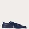 Tenisi din piele Ralph Lauren Wilton pentru bărbați bleumarin/alb Tenisi din piele Ralph Lauren Wilton pentru bărbați bleumarin/alb