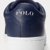 Tenisi din piele Ralph Lauren Wilton pentru bărbați bleumarin/alb Tenisi din piele Ralph Lauren Wilton pentru bărbați bleumarin/alb