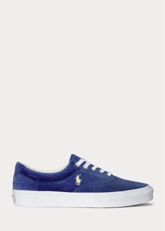 Tenisi din velur Ralph Lauren Keaton pentru bărbați Royal Navy