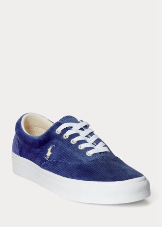 Tenisi din velur Ralph Lauren Keaton pentru bărbați Royal Navy