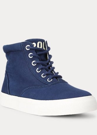 Tenisi înalți Ralph Lauren Bryn pentru femei bleumarin