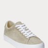 Tenisi Ralph Lauren Longwood din piele intoarsa pentru barbati kaki Tenisi Ralph Lauren Longwood din piele intoarsa pentru barbati kaki