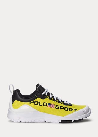 Tenisi Ralph Lauren Polo Sport Tech Racer de damă galbeni/negri