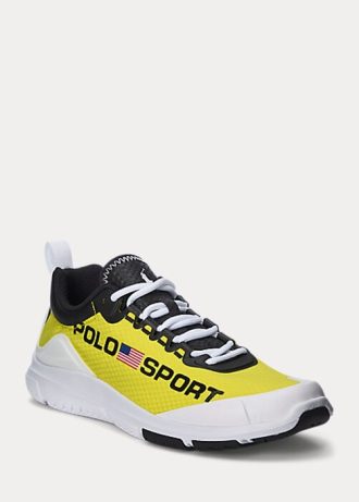 Tenisi Ralph Lauren Polo Sport Tech Racer de damă galbeni/negri
