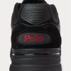 Tenisi Ralph Lauren Trackster 200 pentru bărbați negri/roșii Tenisi Ralph Lauren Trackster 200 pentru bărbați negri/roșii