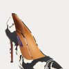 Tocuri cu imprimeu floral Celia Ralph Lauren de damă negri/crem Tocuri cu imprimeu floral Celia Ralph Lauren de damă negri/crem