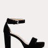 Tocuri de catifea Sylvia Ralph Lauren de damă negre Tocuri de catifea Sylvia Ralph Lauren de damă negre