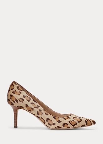 Tocuri maro Ralph Lauren Lanette Haircalf de damă Tocuri maro Ralph Lauren Lanette Haircalf de damă
