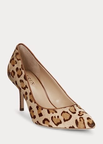 Tocuri maro Ralph Lauren Lanette Haircalf de damă Tocuri maro Ralph Lauren Lanette Haircalf de damă