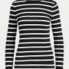 Topuri cu umeri cu nasturi cu dungi Ralph Lauren pentru femei negru/alb Topuri cu umeri cu nasturi cu dungi Ralph Lauren pentru femei negru/alb
