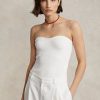 Topuri tubulare cu corset din tricot cu coaste Ralph Lauren pentru damă Topuri tubulare cu corset din tricot cu coaste Ralph Lauren pentru damă