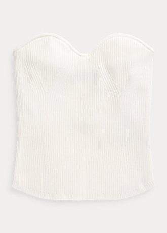 Topuri tubulare cu corset din tricot cu coaste Ralph Lauren pentru damă