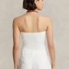 Topuri tubulare cu corset din tricot cu coaste Ralph Lauren pentru damă Topuri tubulare cu corset din tricot cu coaste Ralph Lauren pentru damă