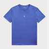 Tricouri albastre pentru bărbați Ralph Lauren, personalizate, slim cu gât crew, pentru bărbați Tricouri albastre pentru bărbați Ralph Lauren, personalizate, slim cu gât crew, pentru bărbați