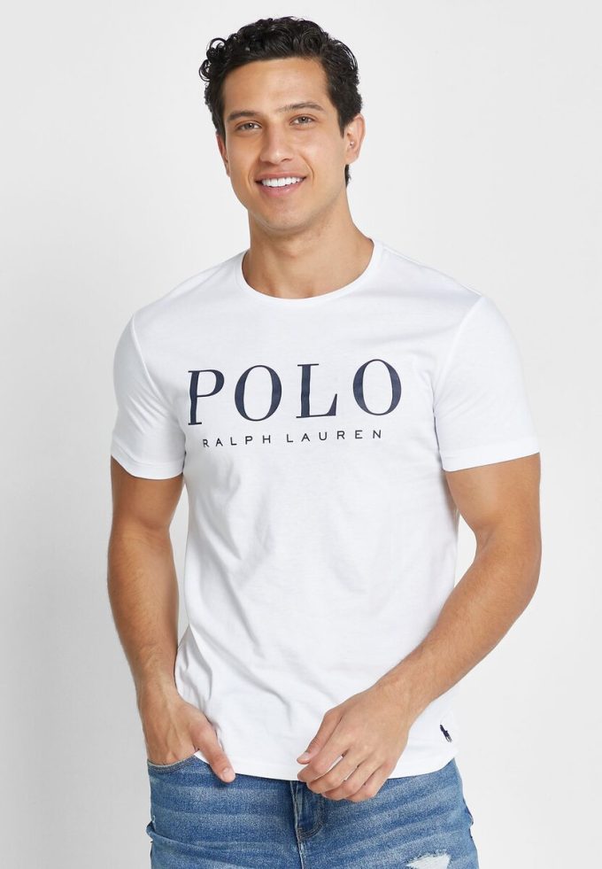 Tricouri albe cu logo Ralph Lauren pentru bărbați Tricouri albe cu logo Ralph Lauren pentru bărbați