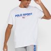 Tricouri albe cu logo Ralph Lauren pentru bărbați