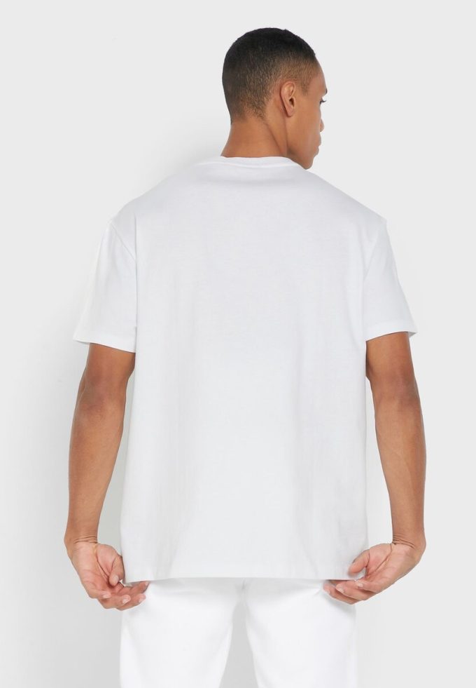 Tricouri albe cu logo Ralph Lauren pentru bărbați