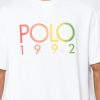 Tricouri albe cu logo Ralph Lauren pentru bărbați