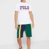 Tricouri albe cu logo Ralph Lauren pentru bărbați