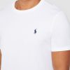 Tricouri albe din bumbac Ralph Lauren personalizate pentru bărbați Tricouri albe din bumbac Ralph Lauren personalizate pentru bărbați