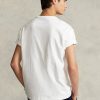 Tricouri albe pentru bărbați, din jerseu de greutate grea, Ralph Lauren, de culoare clasică