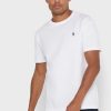Tricouri albe pentru bărbați Ralph Lauren Essential cu gât crew Tricouri albe pentru bărbați Ralph Lauren Essential cu gât crew