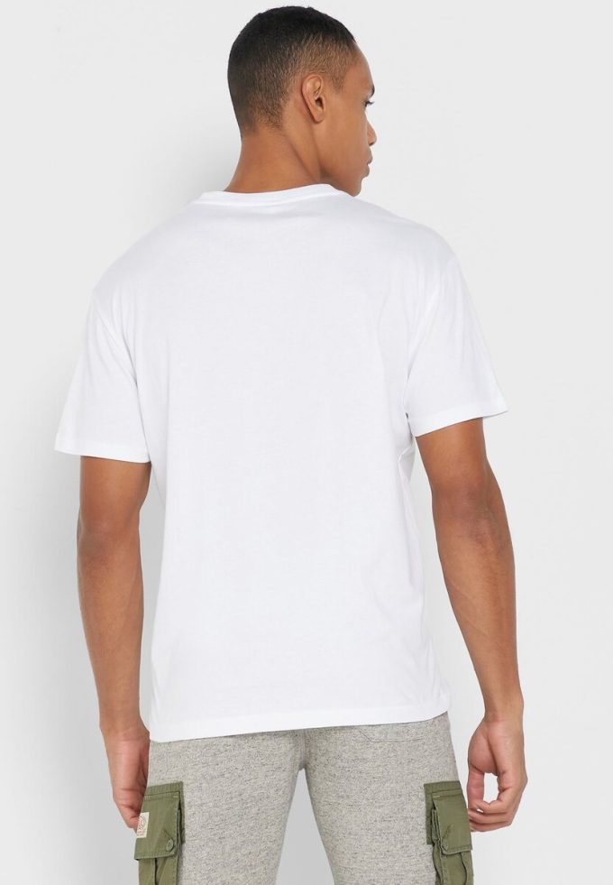 Tricouri albe pentru bărbați Ralph Lauren Essential cu gât crew Tricouri albe pentru bărbați Ralph Lauren Essential cu gât crew