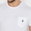 Tricouri albe pentru bărbați Ralph Lauren Essential cu gât crew Tricouri albe pentru bărbați Ralph Lauren Essential cu gât crew