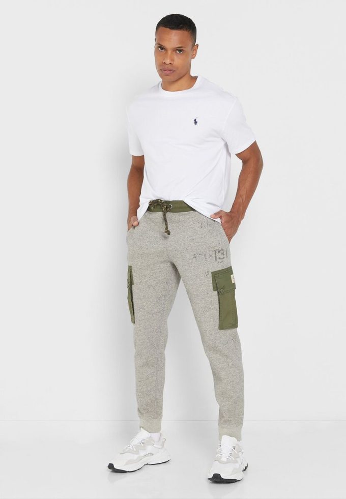 Tricouri albe pentru bărbați Ralph Lauren Essential cu gât crew Tricouri albe pentru bărbați Ralph Lauren Essential cu gât crew