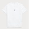 Tricouri albe pentru bărbați Ralph Lauren, personalizate, slim cu gât crew, pentru bărbați Tricouri albe pentru bărbați Ralph Lauren, personalizate, slim cu gât crew, pentru bărbați