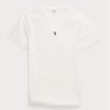 Tricouri albe pentru bărbați Ralph Lauren, personalizate, slim cu gât crew, pentru bărbați Tricouri albe pentru bărbați Ralph Lauren, personalizate, slim cu gât crew, pentru bărbați