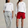 Tricouri albe Ralph Lauren Classic Fit Polo Sport Jersey pentru bărbați Tricouri albe Ralph Lauren Classic Fit Polo Sport Jersey pentru bărbați