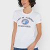 Tricouri albe Ralph Lauren cu decolteu rotund pentru femei Tricouri albe Ralph Lauren cu decolteu rotund pentru femei